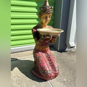 Decorative Pink and Gold Statue